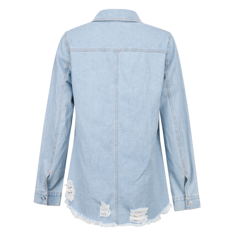 European and American women's denim jacket