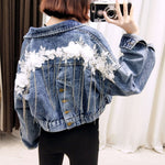 Fringed denim jacket