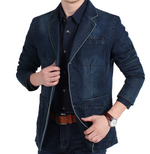 Smart Casual Denim Blazer