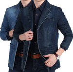 Smart Casual Denim Blazer