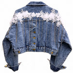 Fringed denim jacket