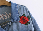 2021 autumn behind the crane crane loose BF wind denim jacket short jacket female