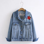 2021 autumn behind the crane crane loose BF wind denim jacket short jacket female