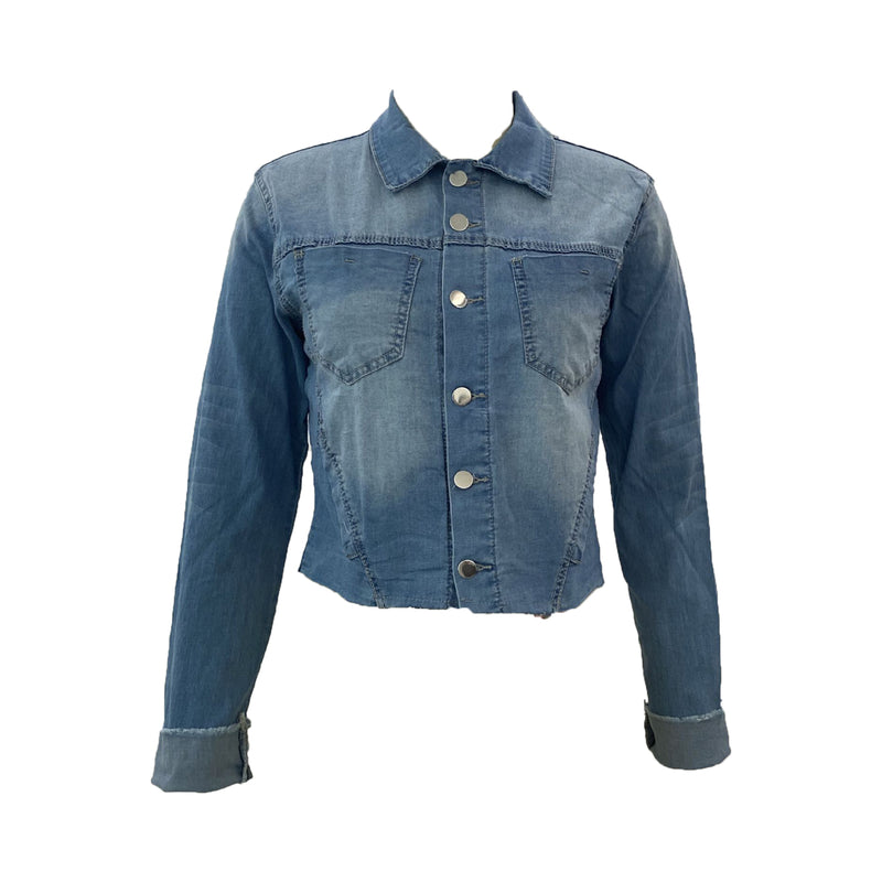 Stretch Denim Jacket Women Slim Short Jacket